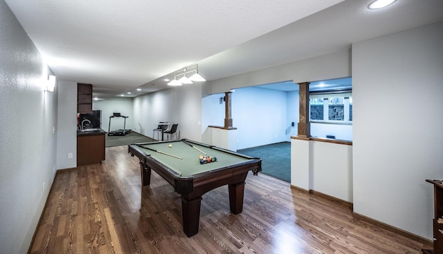 452 Spruce St, Shakopee, MN 55379 - recreation room featuring wood finished floors, billiards table, and recessed lighting