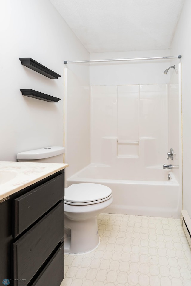 3050 18th St S, Fargo, ND 58103 - bathroom with vanity, shower / tub combination, and tile patterned floors
