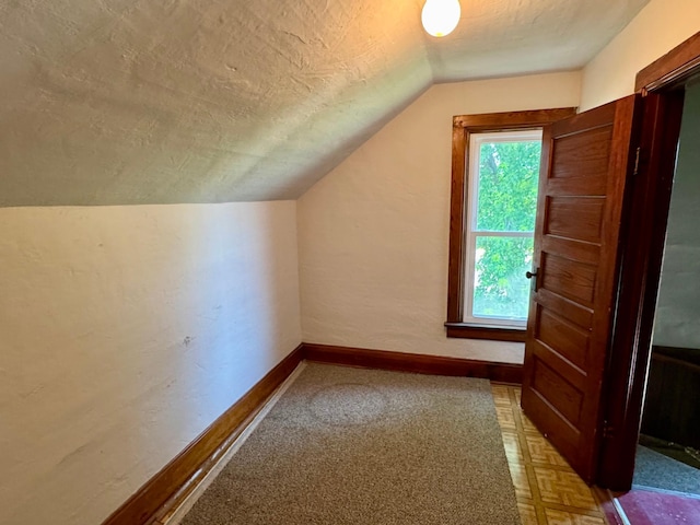 720 Fir Ave, Bird Island, MN 55310 - bonus room with a textured ceiling and lofted ceiling