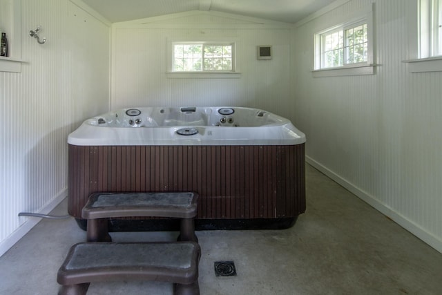 1069 134th St SW, Sylvan Twp, MN 56473 - laundry area featuring carpet floors and healthy amount of natural light