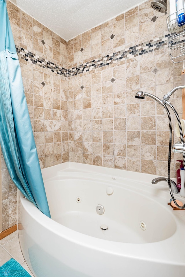106 12th St NE, Barnesville, MN 56514 - bathroom with a combined bath / shower with jetted tub and tile patterned floors