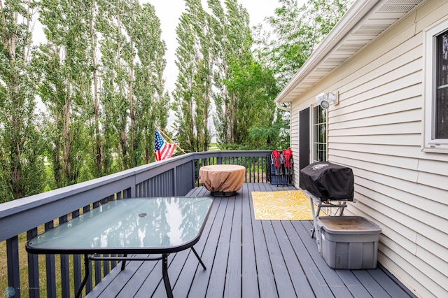 106 12th St NE, Barnesville, MN 56514 - wooden terrace featuring outdoor dining space and area for grilling