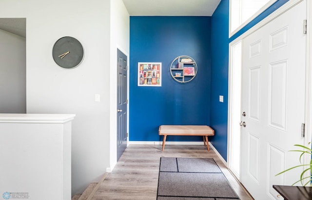 4701 11th St W, West Fargo, ND 58078 - hallway featuring wood finished floors and baseboards