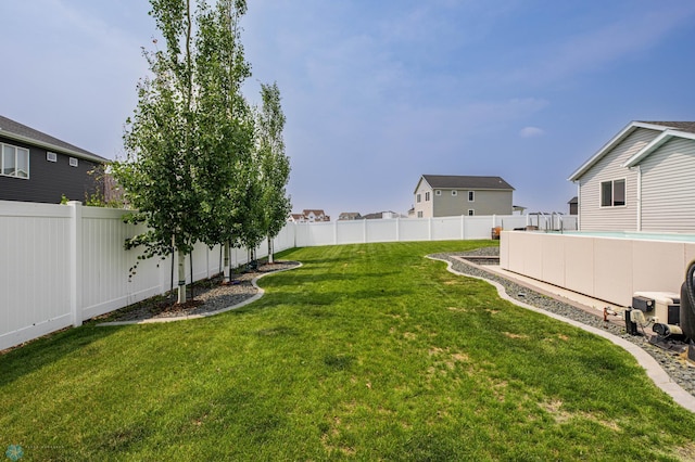 4701 11th St W, West Fargo, ND 58078 - fenced backyard featuring a pool and a residential view