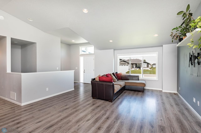 4701 11th St W, West Fargo, ND 58078 - living area with wood finished floors and recessed lighting