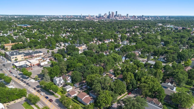 3114 Russell Ave N, Minneapolis, MN 55411 - aerial view of property's location with nearby urban area and a tree filled landscape