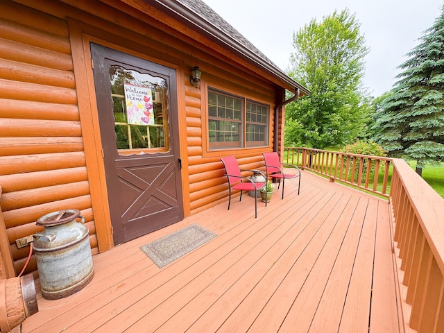 34002 Fiske View Dr, Underwood, MN 56586 - view of wooden deck