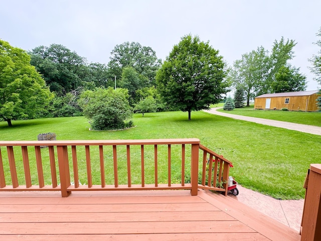 34002 Fiske View Dr, Underwood, MN 56586 - wooden deck with a yard