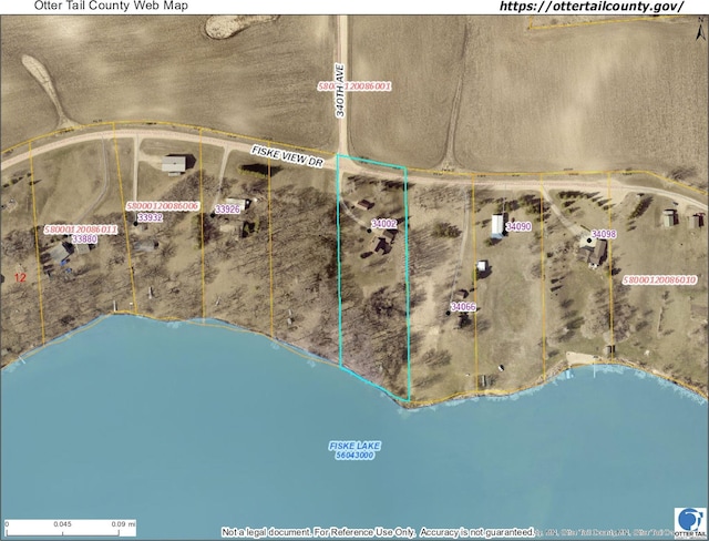 34002 Fiske View Dr, Underwood, MN 56586 - aerial map of property and surrounding area