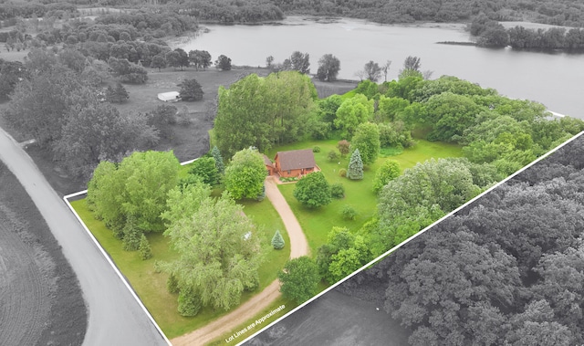 34002 Fiske View Dr, Underwood, MN 56586 - aerial view of property's location with a large body of water and property parcel outlined