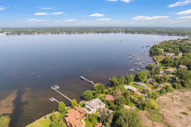 22620 Hayward Ave N, Forest Lake, MN 55025 - aerial view of residential area featuring a large body of water