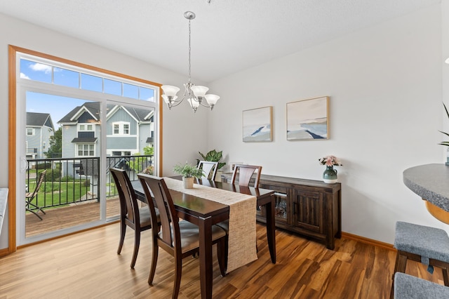 15588 Early Bird Cir Unit 1704, Apple Valley, MN 55124 - dining space with a chandelier and light wood finished floors