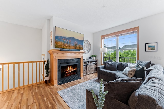 15588 Early Bird Cir Unit 1704, Apple Valley, MN 55124 - living room with wood finished floors and a premium fireplace