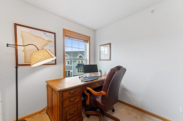 15588 Early Bird Cir Unit 1704, Apple Valley, MN 55124 - office featuring light colored carpet and a textured ceiling