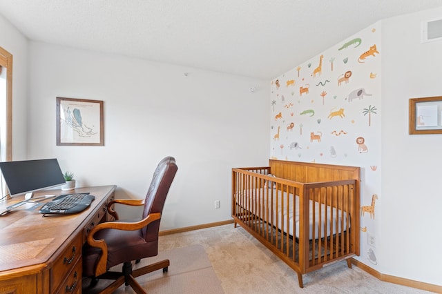 15588 Early Bird Cir Unit 1704, Apple Valley, MN 55124 - bedroom with light carpet and a desk