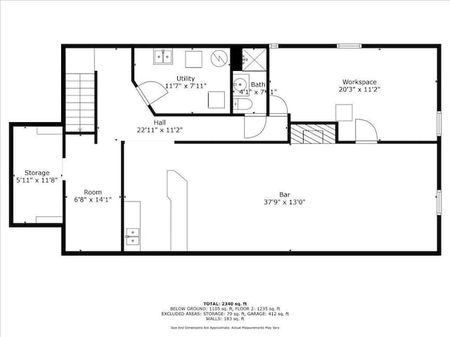 517 Cedar St, Brainerd, MN 56401 - view of property floor plan