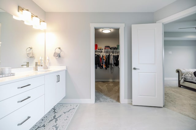 1205 Skyview Cir NW, Rochester, MN 55901 - bathroom with vanity and a walk in closet