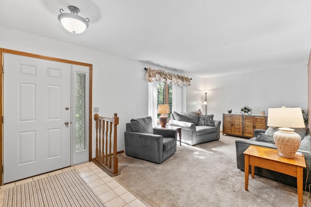 13790 Crane St NW, Andover, MN 55304 - living room with light tile patterned floors and light carpet