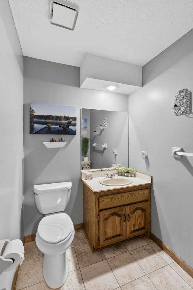 13790 Crane St NW, Andover, MN 55304 - half bathroom with vanity and a textured ceiling