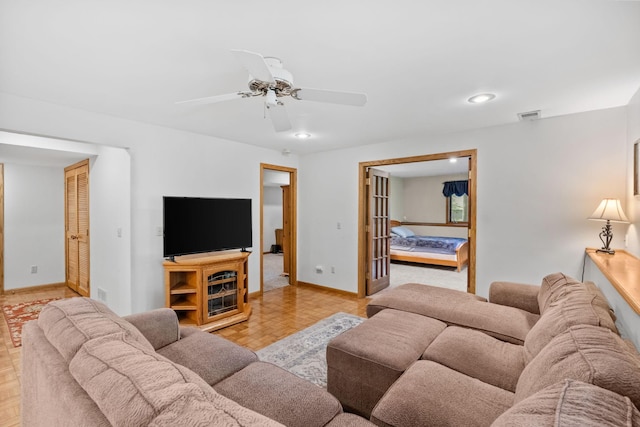 13790 Crane St NW, Andover, MN 55304 - living room with a ceiling fan and recessed lighting
