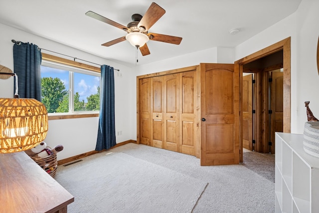 853 Texas Ct NW, Hutchinson, MN 55350 - office featuring light colored carpet and a ceiling fan