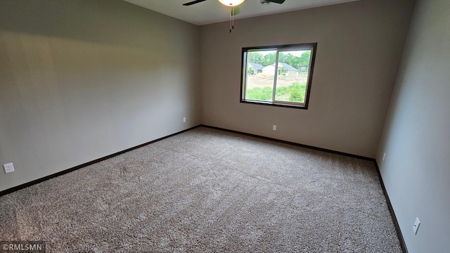 3104 Zuni St, Anoka, MN 55303 - empty room featuring carpet flooring and a ceiling fan