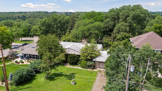 1065 Colby St, Saint Paul, MN 55116 - drone / aerial view of a heavily wooded area