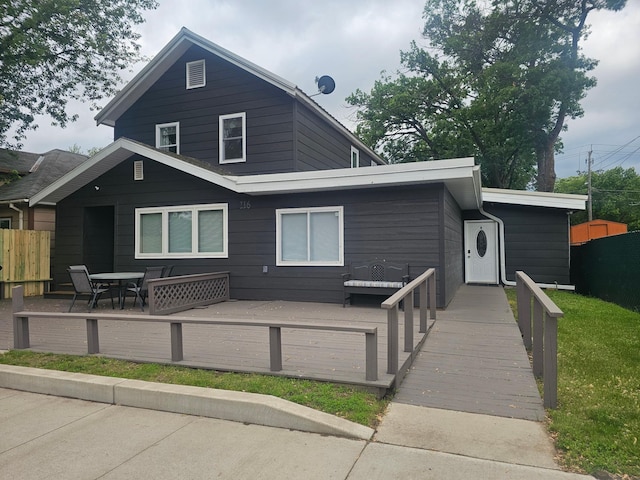 116 3rd Ave, Crosby, MN 56441 - view of front of house featuring a wooden deck