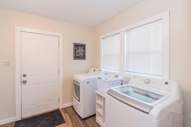116 3rd Ave, Crosby, MN 56441 - washroom featuring washer and dryer and dark wood-style floors