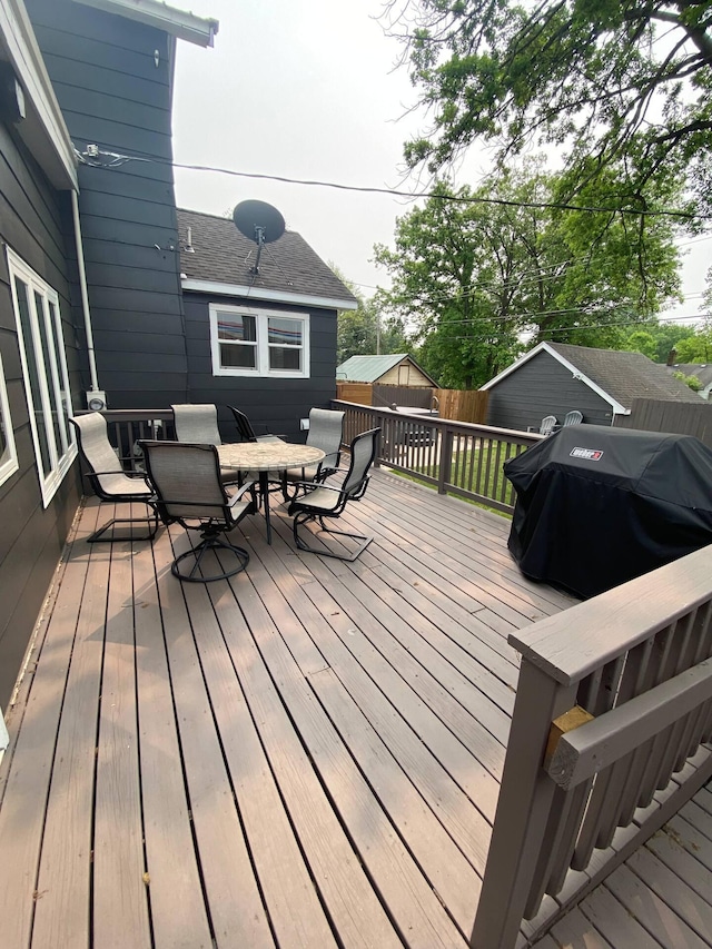 116 3rd Ave, Crosby, MN 56441 - deck featuring outdoor dining area and grilling area