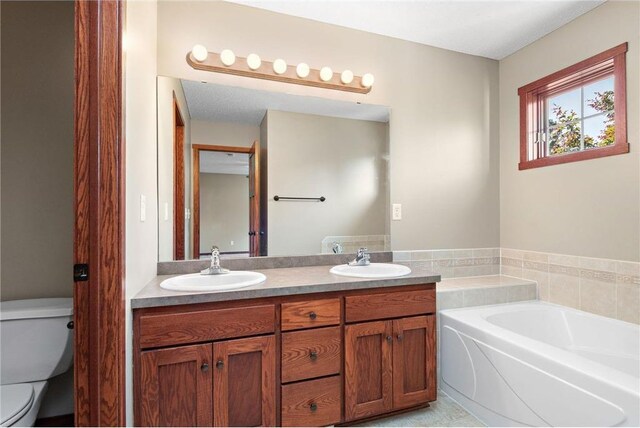 641 Lake St N, Big Lake, MN 55309 - bathroom with double vanity and a bath