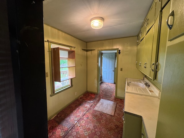 92354 Lake 12 Rd, Windemere Twp, MN 55783 - laundry room featuring a sink and baseboards