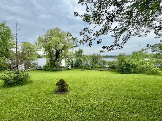 92354 Lake 12 Rd, Windemere Twp, MN 55783 - view of green lawn with a water view