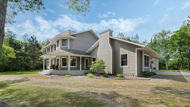 1764 State 84 SW, Pine River, MN 56474 - view of front facade with a porch and a front lawn
