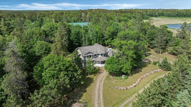 1764 State 84 SW, Pine River, MN 56474 - aerial view of property and surrounding area featuring a heavily wooded area and a large body of water