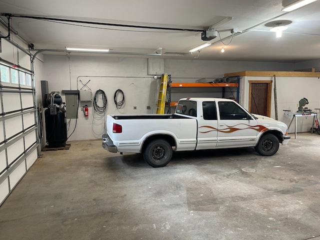 1764 State 84 SW, Pine River, MN 56474 - garage with electric panel and a garage door opener