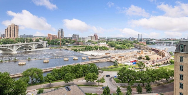 401 1st St Unit 909, Minneapolis, MN 55401 - view of urban area featuring a notable bridge and a large body of water