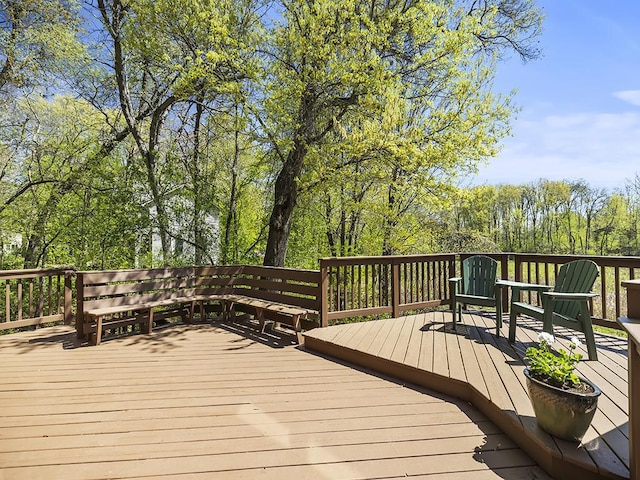 25533 Heritage Ln, Wyoming, MN 55092 - view of wooden deck