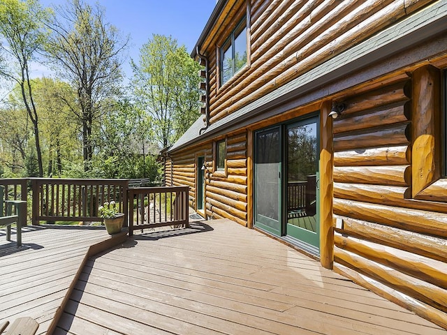 25533 Heritage Ln, Wyoming, MN 55092 - view of wooden deck