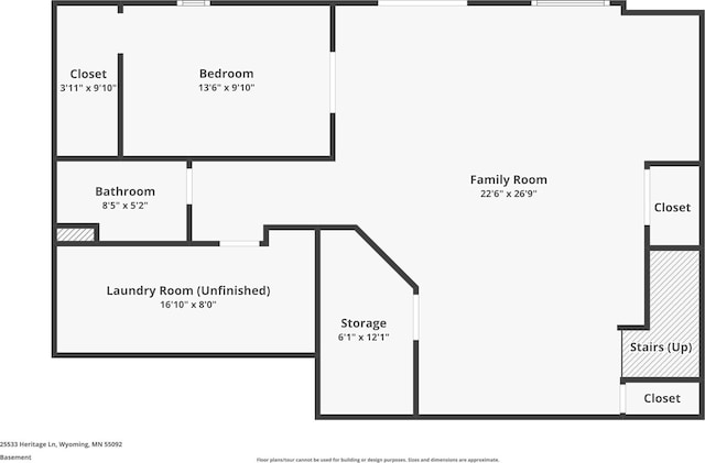 25533 Heritage Ln, Wyoming, MN 55092 - view of floor plan / room layout
