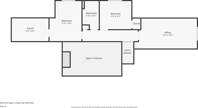 25533 Heritage Ln, Wyoming, MN 55092 - view of home floor plan