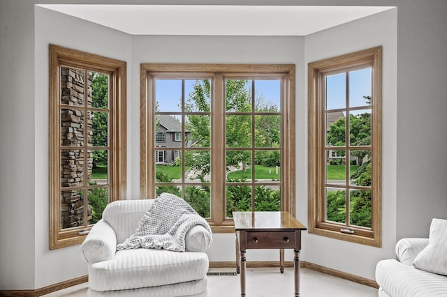 8051 Enclave Bay, Woodbury, MN 55125 - sitting room featuring baseboards