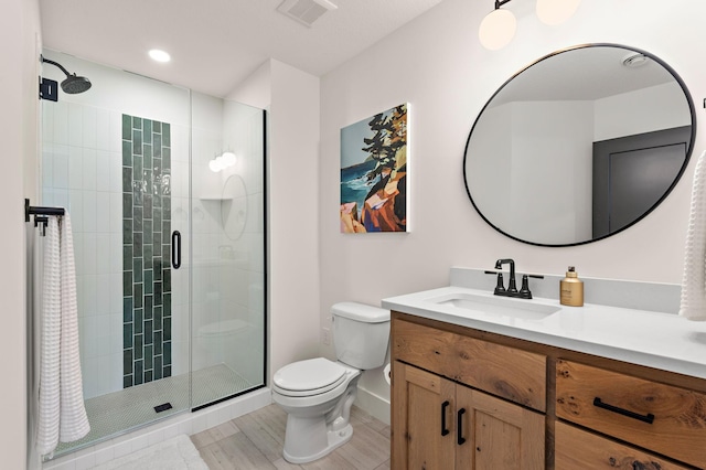 16942 47th Pl N, Plymouth, MN 55446 - bathroom featuring vanity and a stall shower