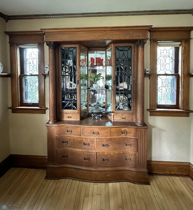 619 University Dr S, Fargo, ND 58103 - detailed view of baseboards and wood finished floors