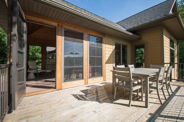 8271 Barton Ave NW, Buffalo, MN 55313 - deck featuring outdoor dining area