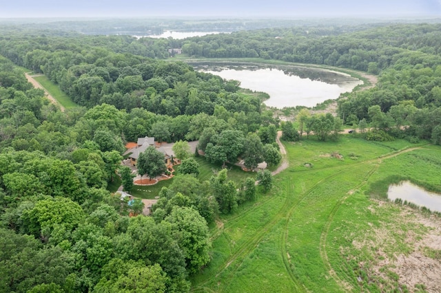 8271 Barton Ave NW, Buffalo, MN 55313 - aerial view of property and surrounding area featuring a large body of water and a heavily wooded area