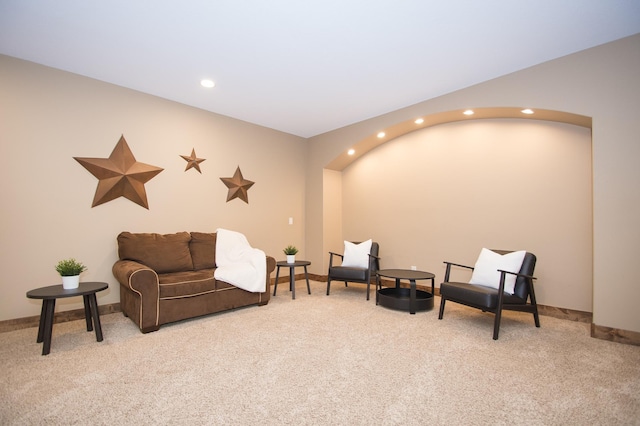 8271 Barton Ave NW, Buffalo, MN 55313 - sitting room featuring carpet and recessed lighting