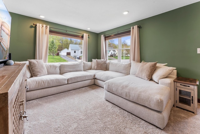 632 Quince St, Duluth, MN 55811 - carpeted living room featuring plenty of natural light and recessed lighting