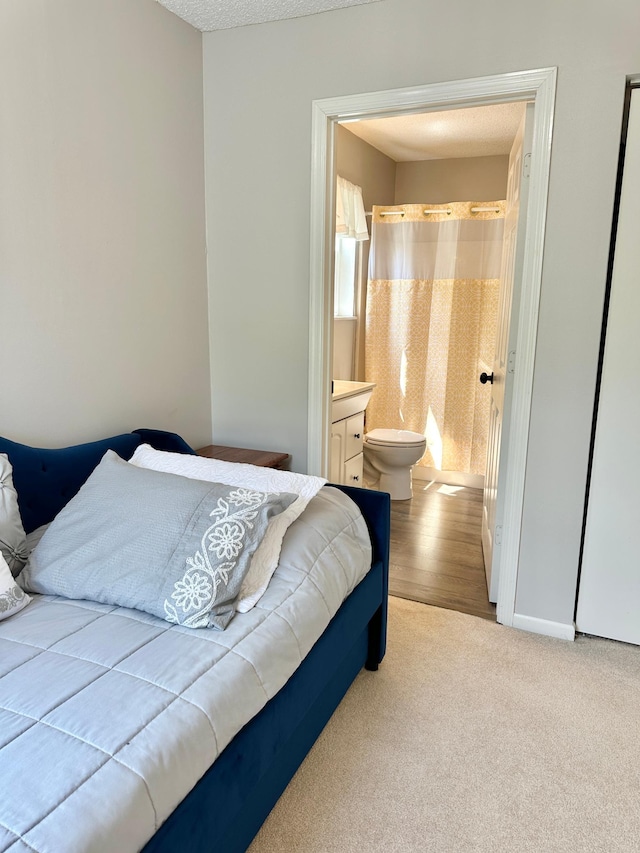 7495 Hillsdale Loop NW, Walker, MN 56484 - carpeted bedroom with ensuite bath