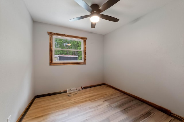 185 Olson Rd, Thomson Twp, MN 55733 - empty room with wood finished floors and ceiling fan